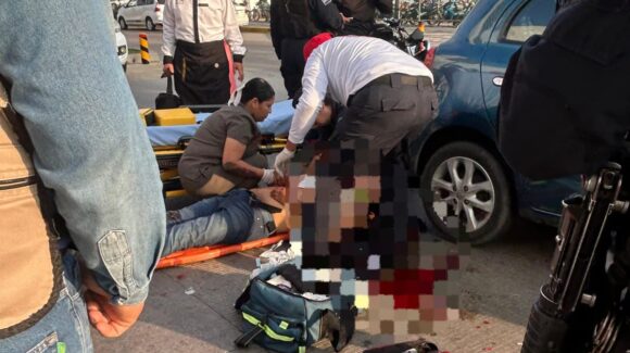 Motociclista resulta gravemente lesionado tras choque múltiple en Mazatlán, Sinaloa