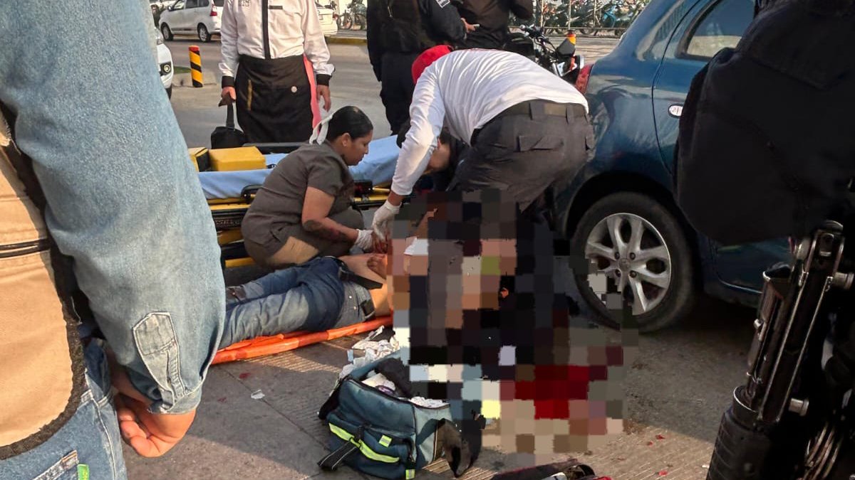 motociclista gravemente lesionado tras choque multiple en mazatlan