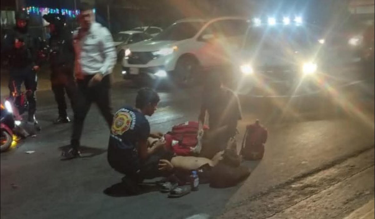 Motociclista lesionado tras accidente en Mazatlán, Sinaloa