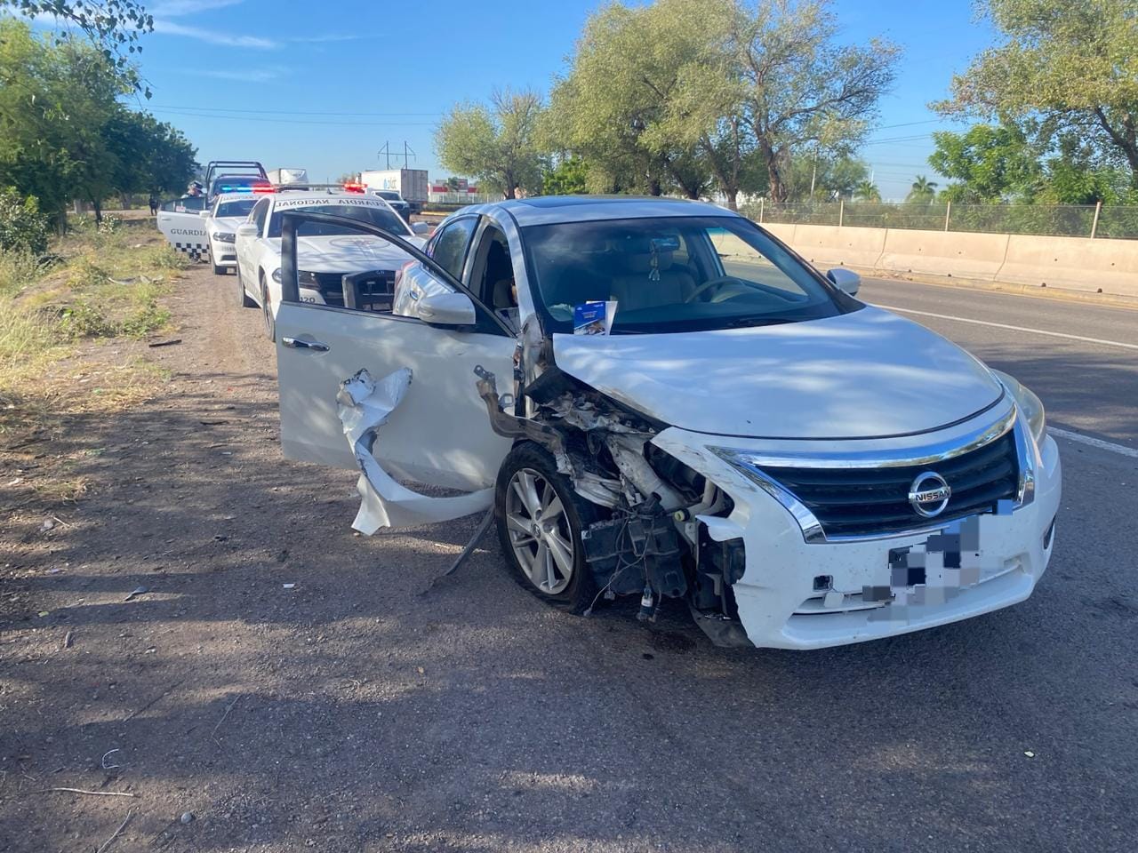 Mujer embarazada resulta lesionada tras choque en Guasave, Sin.