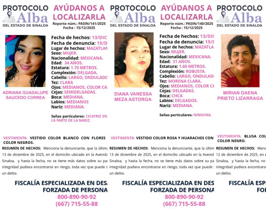 mujeres desaparecidas en mazatlan