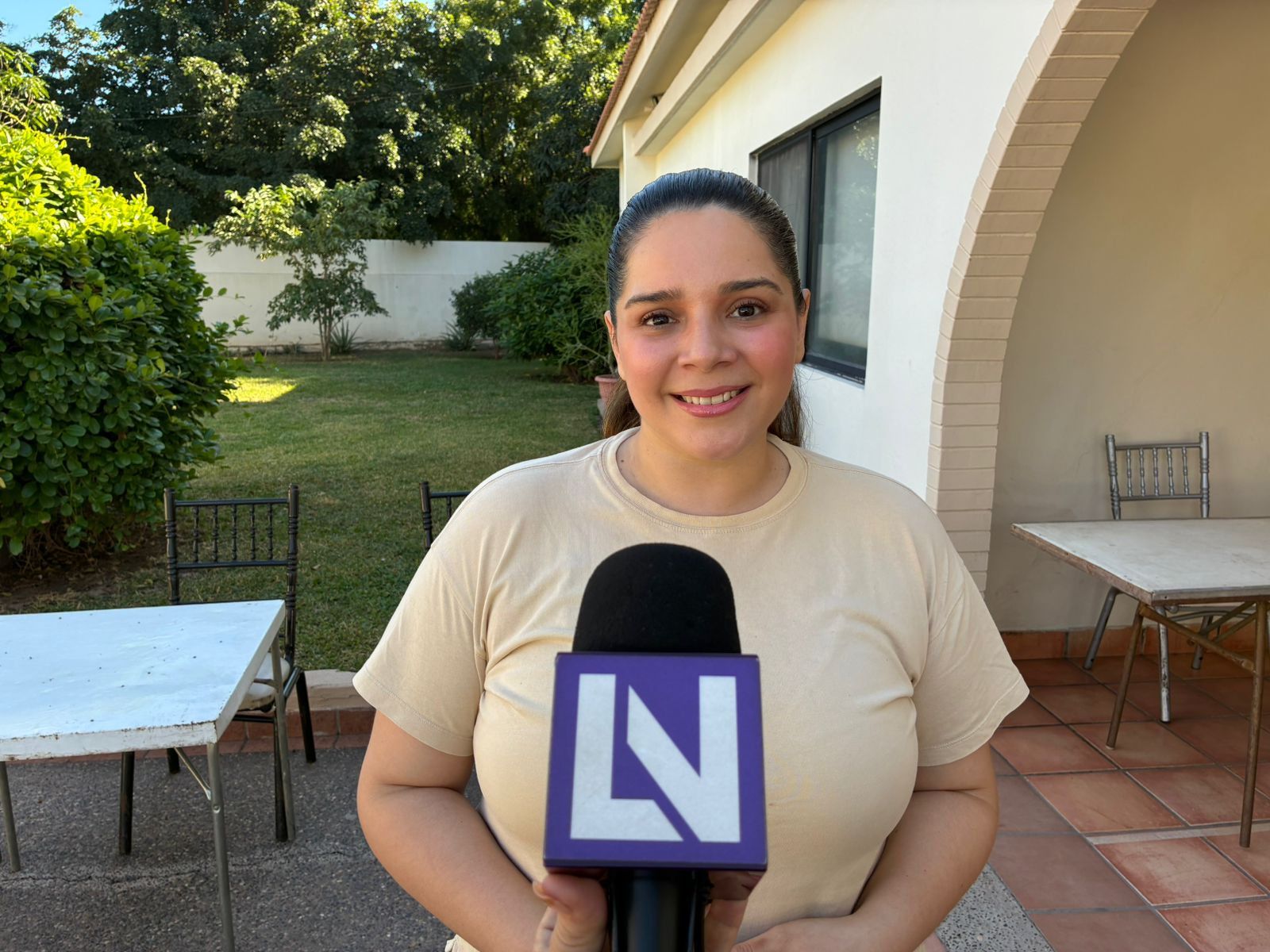 Natalia de Jesús Barraza, organizadora de The Pink Bazar con causa, en Los Mochis