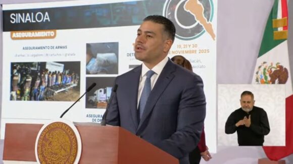 Destaca Harfuch detención de 18 sicarios generadores de violencia en Sinaloa y grandes decomisos de droga