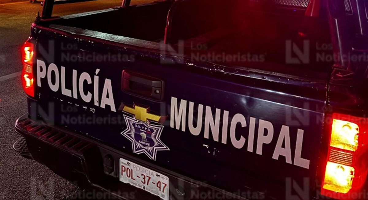 Patrulla de la Policía Municipal en Ahome
