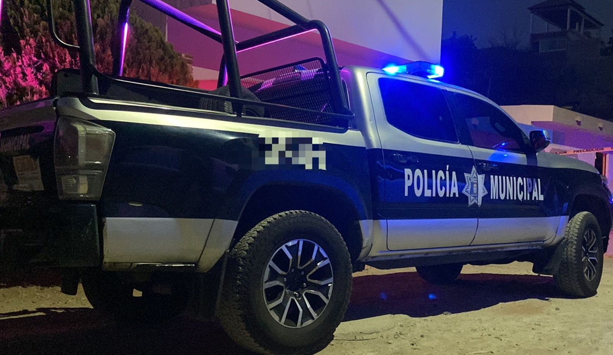 Patrulla de la Policía Municipal de Culiacán de noche