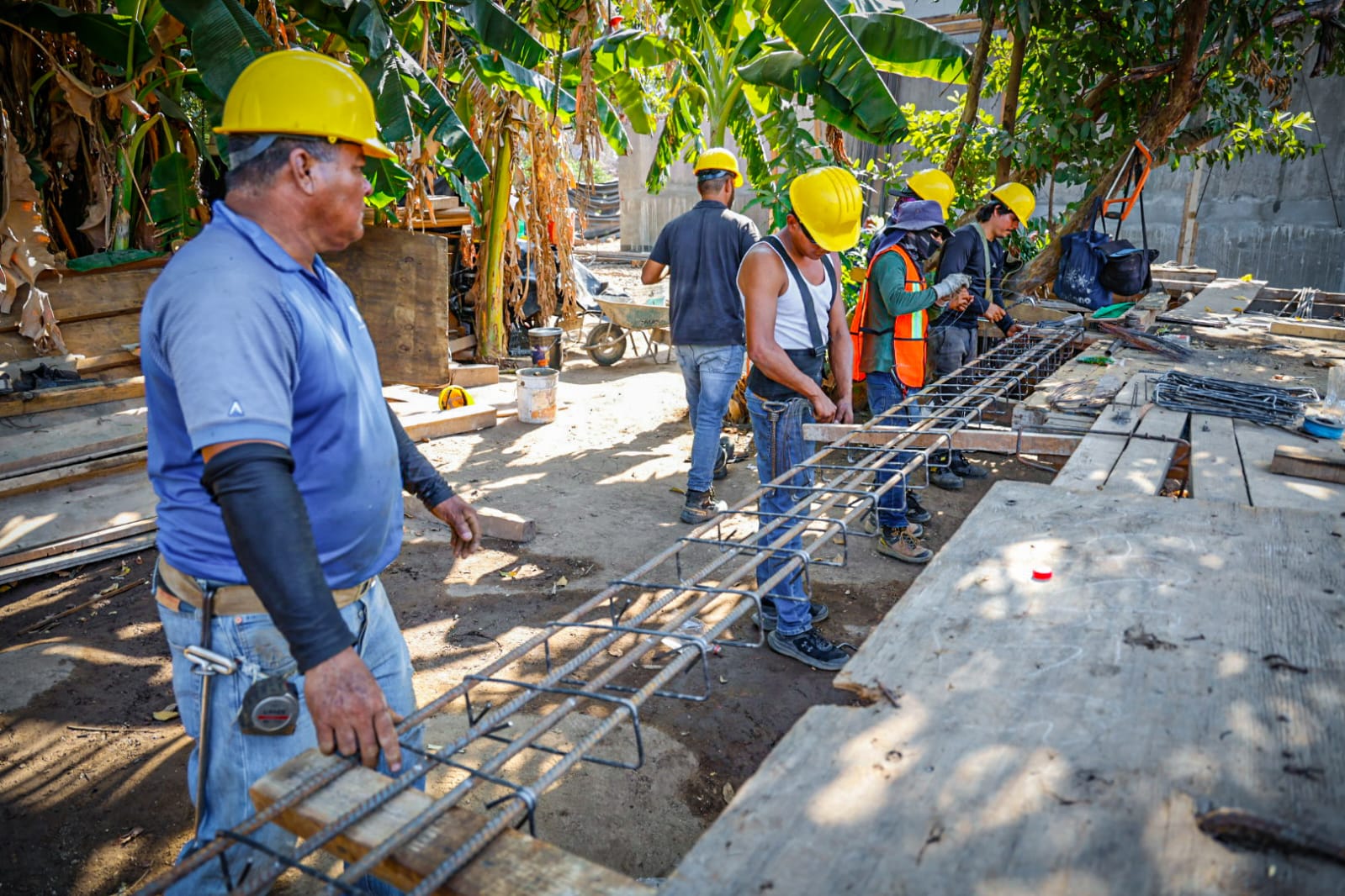 Obra de construcción de la plaza potabilizadora norte en Culiacán