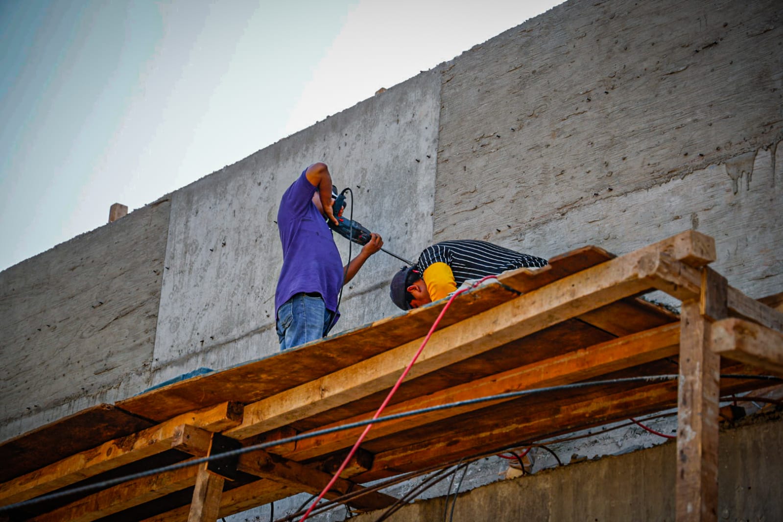 Obra de construcción de la plaza potabilizadora norte en Culiacán