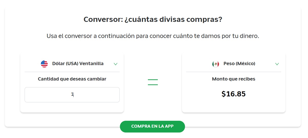 Precio del dólar en Banco Azteca