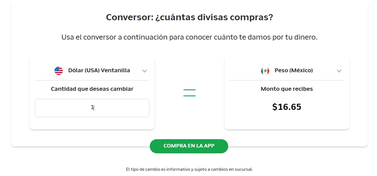 Precio del dólar en Banco Azteca