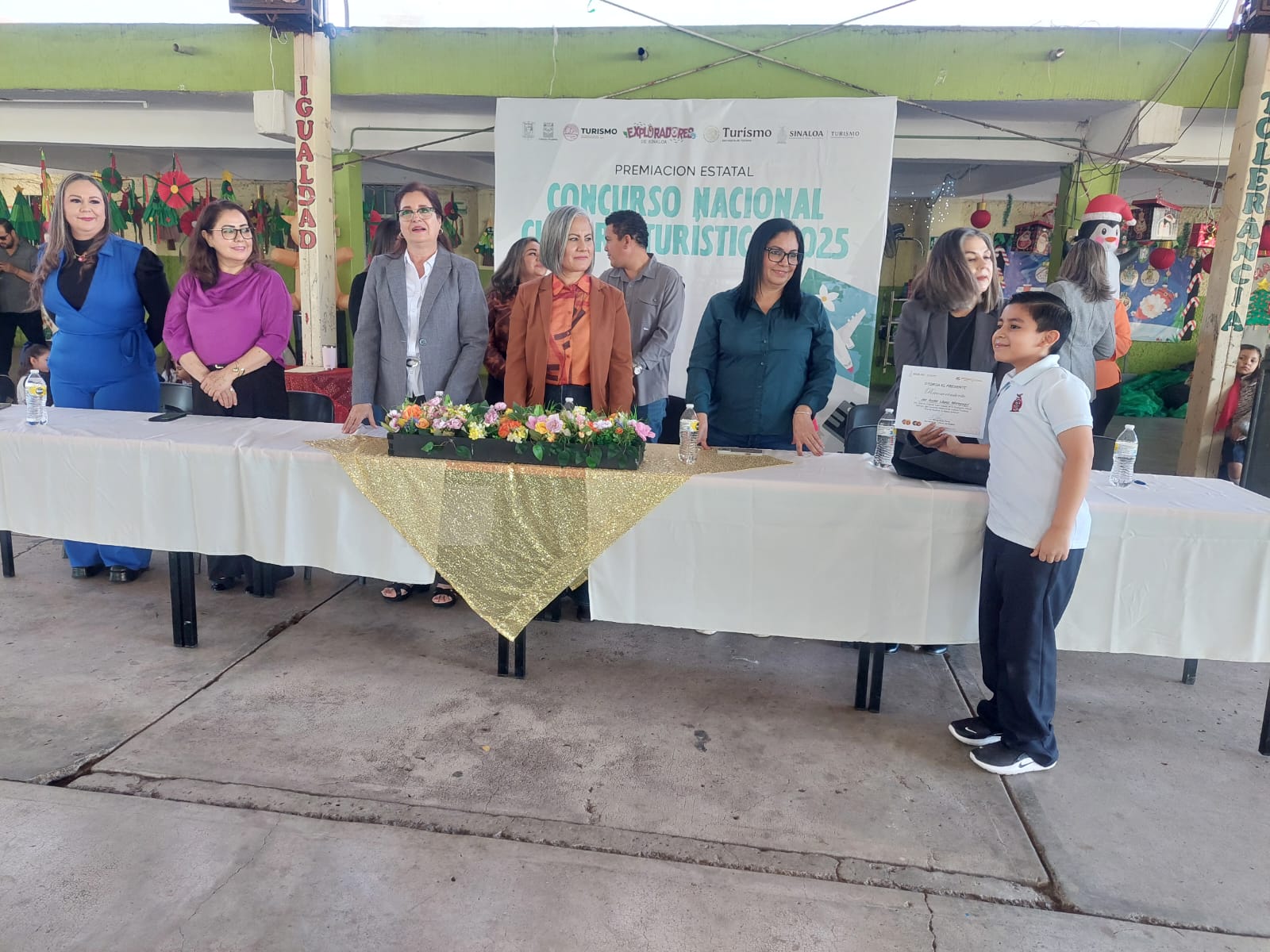 Premiación del Concurso Nacional Cultura Turística en Salvador Alvarado