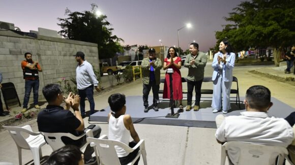 Llega “Mazatlán Brilla” a vecinos de Tabachines con la instalación de 77 luminarias LED