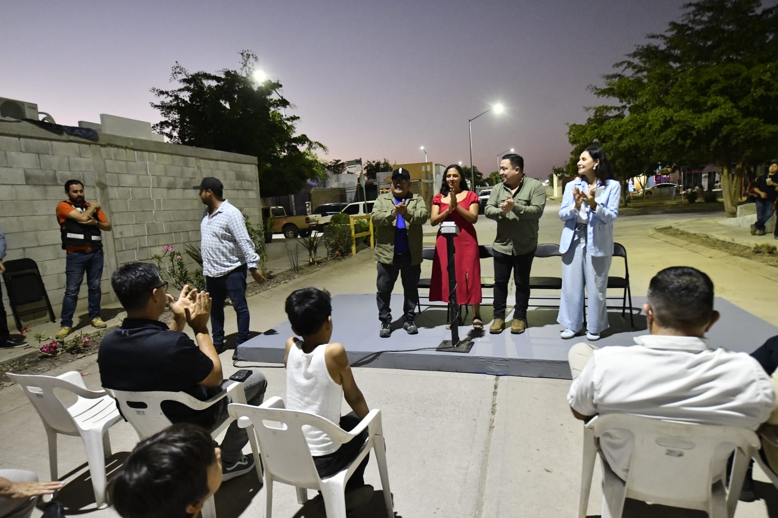 Programa "Mazatlán Brilla" en el fraccionamiento Tabachines