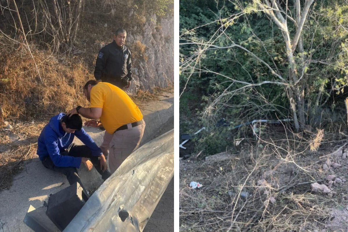 accidente vial tipo volcadura sobre el libramiento Mazatlán–Villa Unión