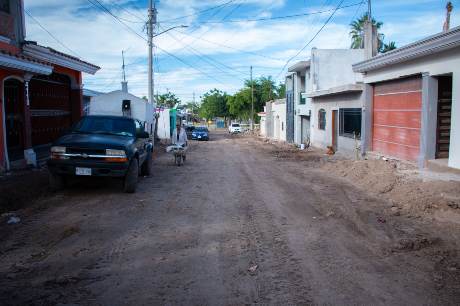 raspado de calles para pavimentación Culiacán