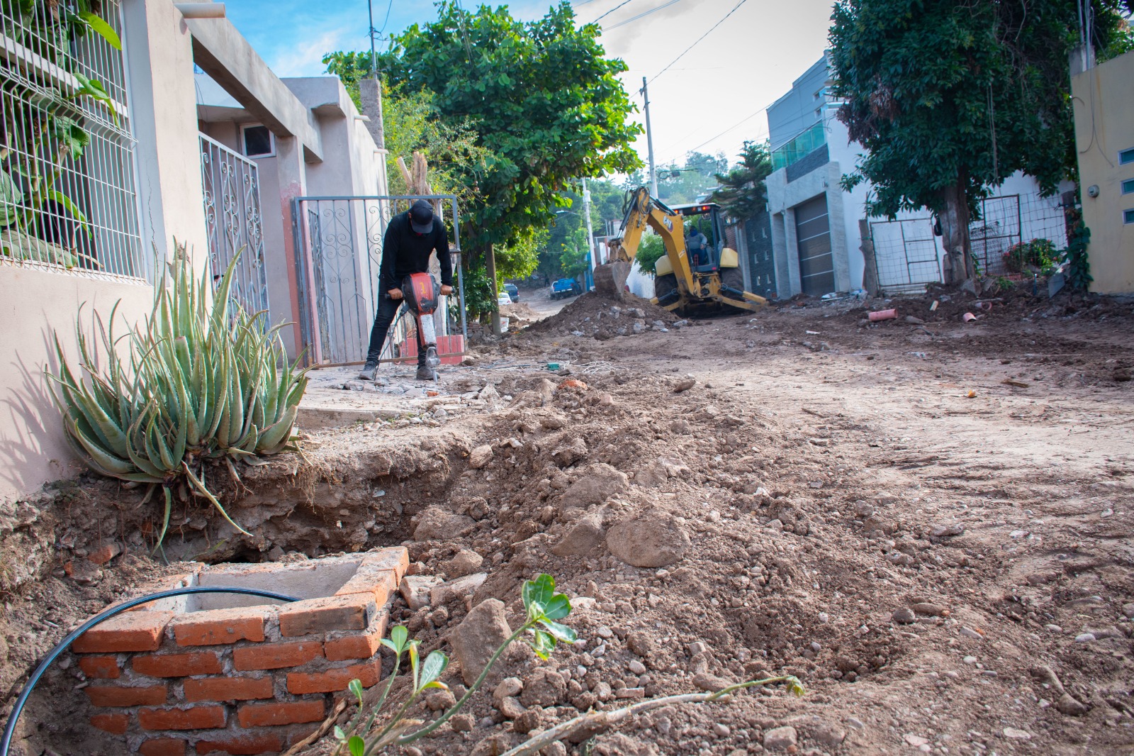 raspado de calles para pavimentación Culiacán