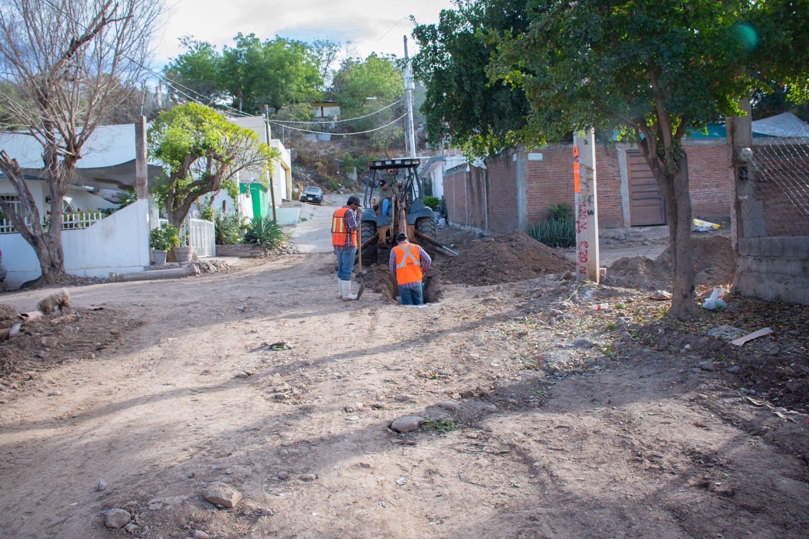 raspado de calles para pavimentación Culiacán