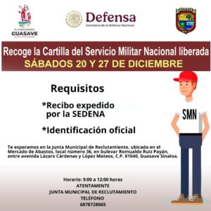 Requisitos de la Cartilla Militar