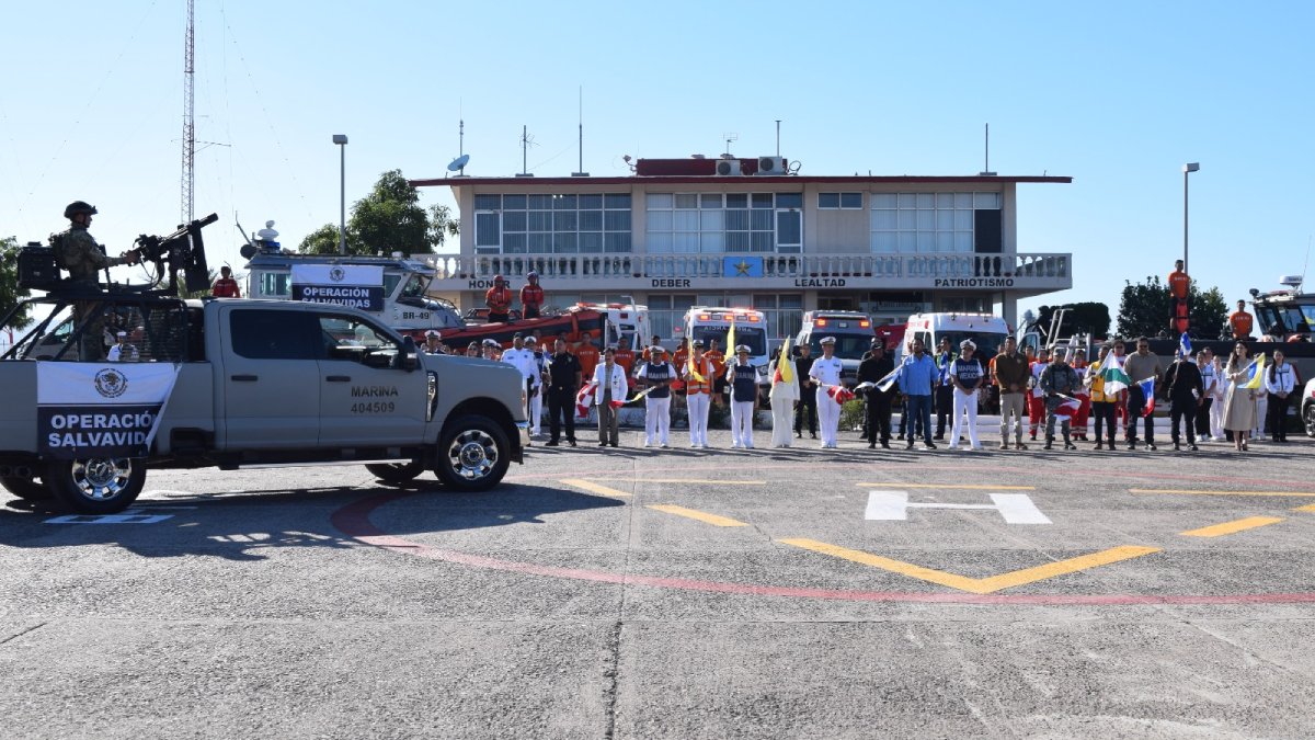 secretaria de marina da banderazo al operativo operacion salvavidas invierno lugar