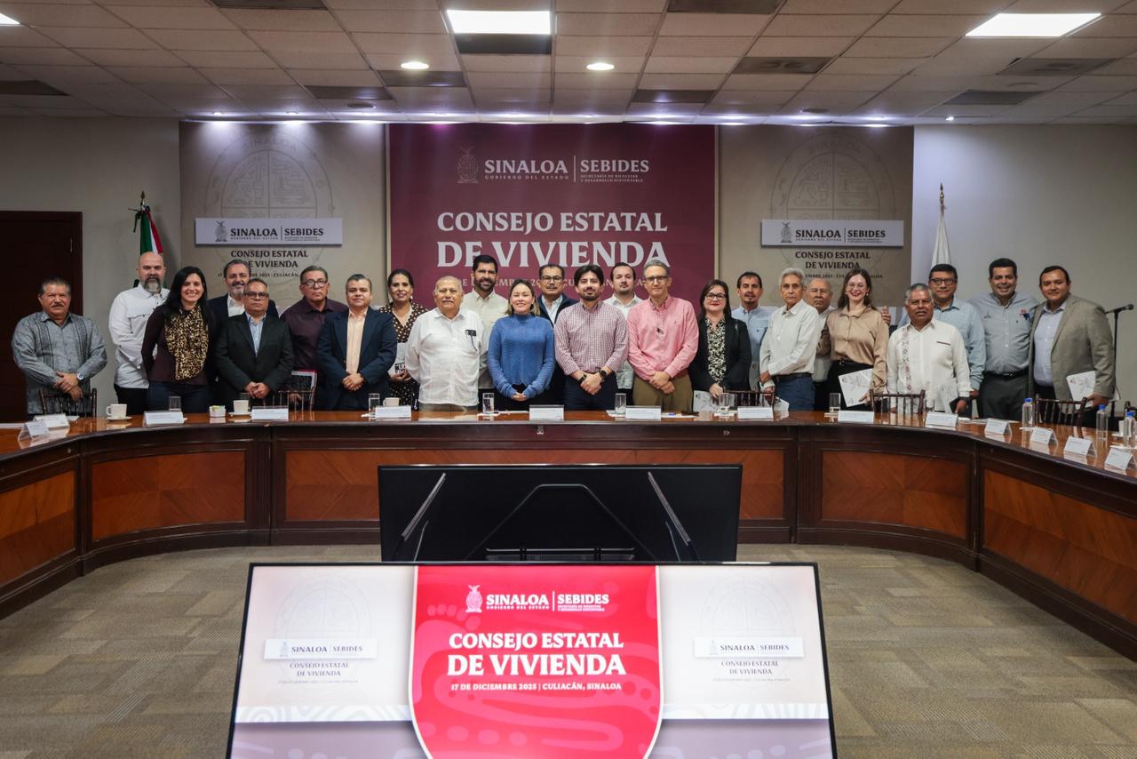 Sesión del Consejo Estatal de Vivienda en Sinaloa