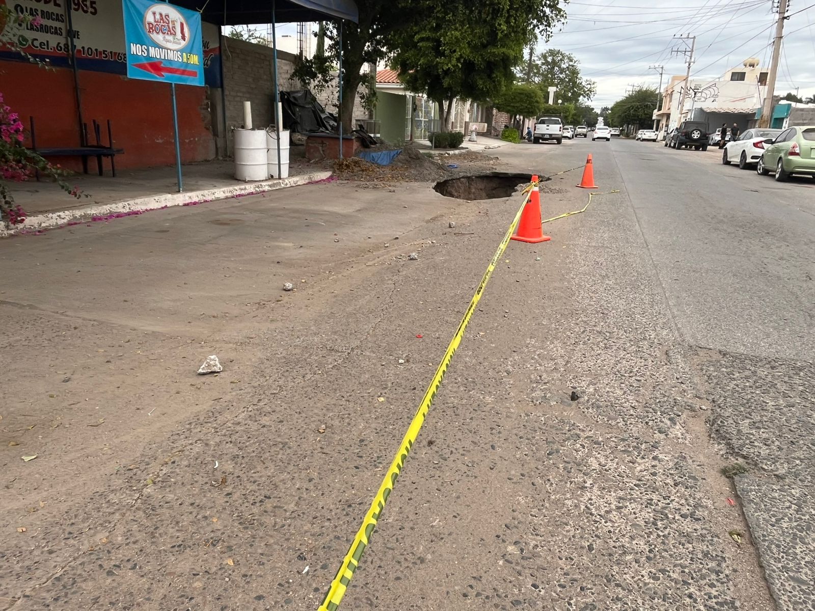 socavon de la avenida juan carrasco en guasave