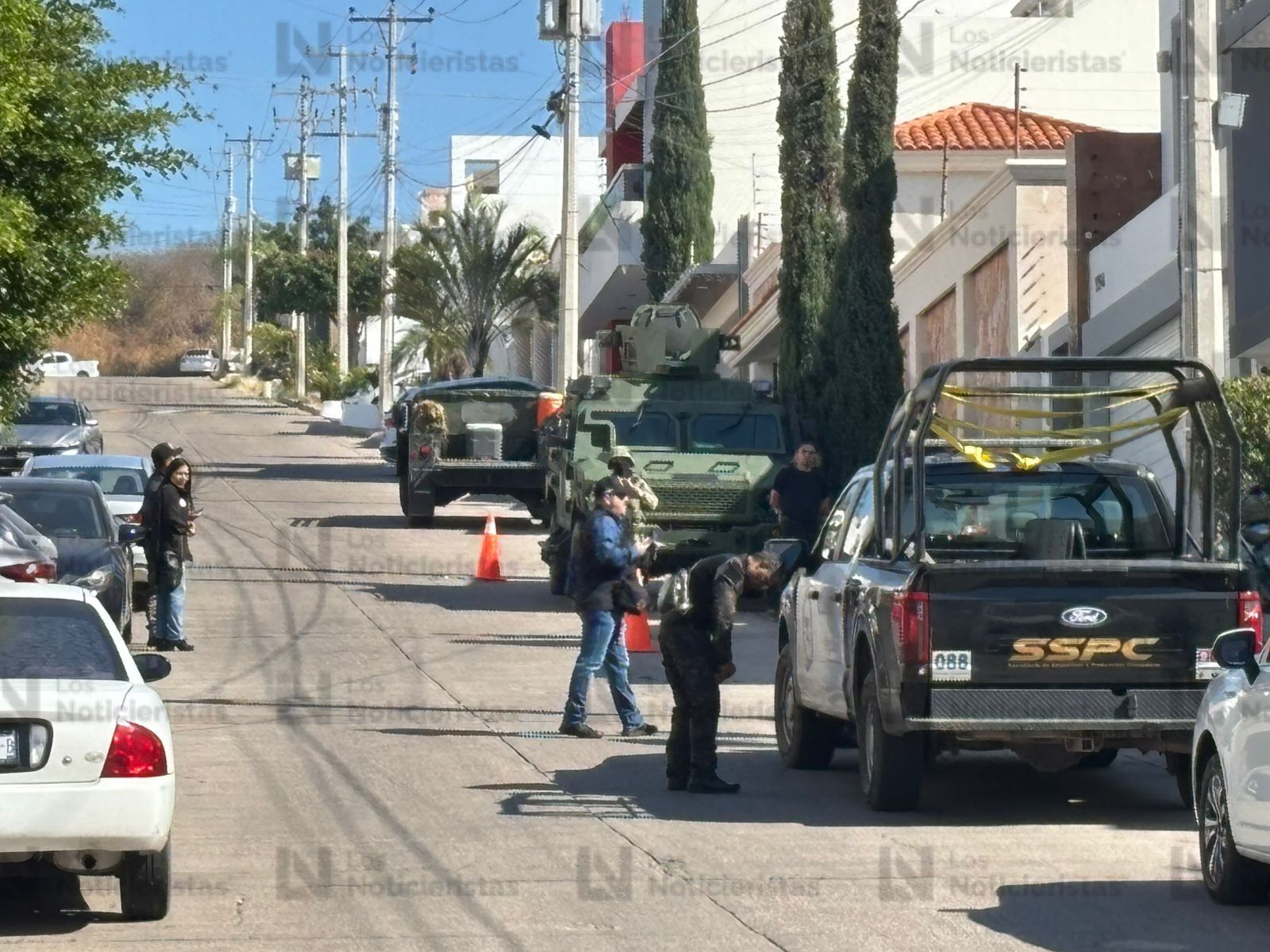 Elementos de la SSPC, Ejercito y FGR en aseguramiento de domicilio