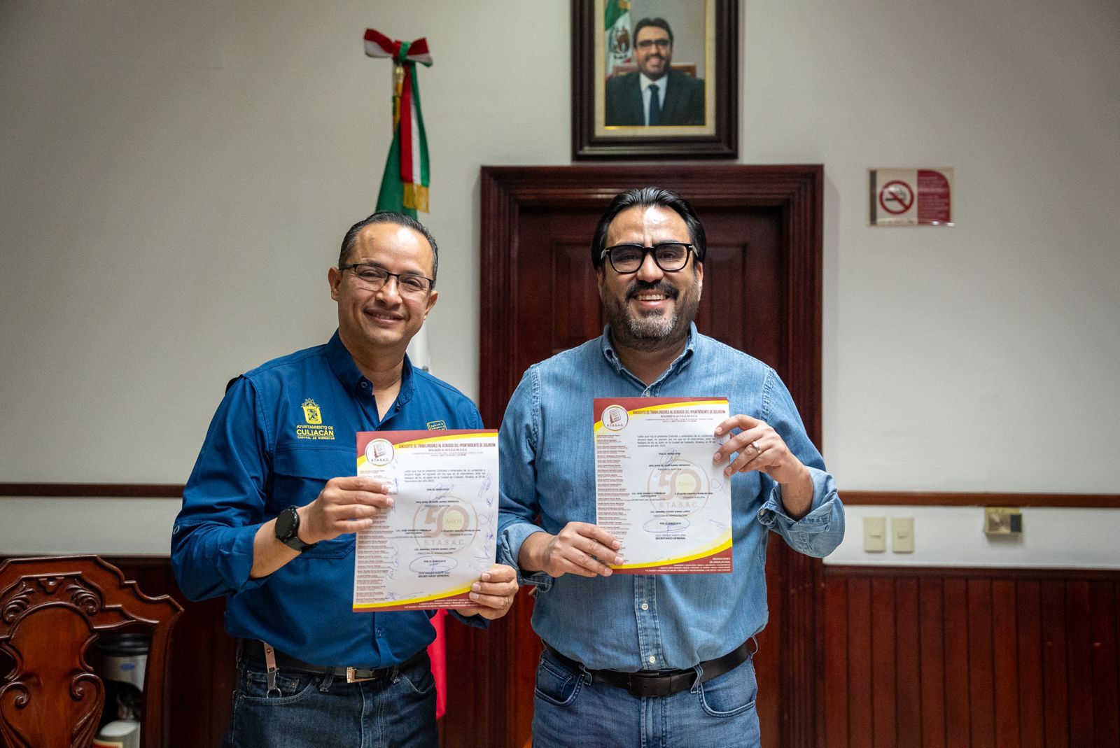 STASAC y Ayuntamiento de Culiacán firma contrato colectivo