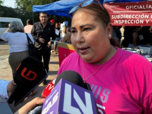 Sugey García, presidenta del comité del tianguis