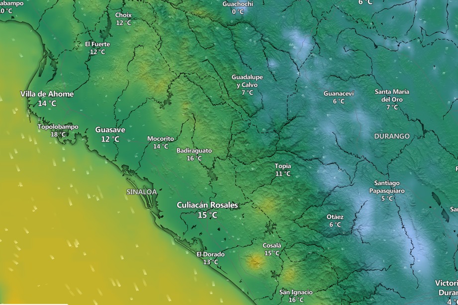 temperaturas en sinaloa