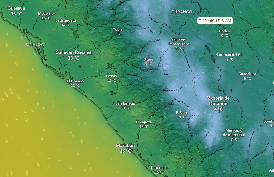 clima en sinaloa y mexico