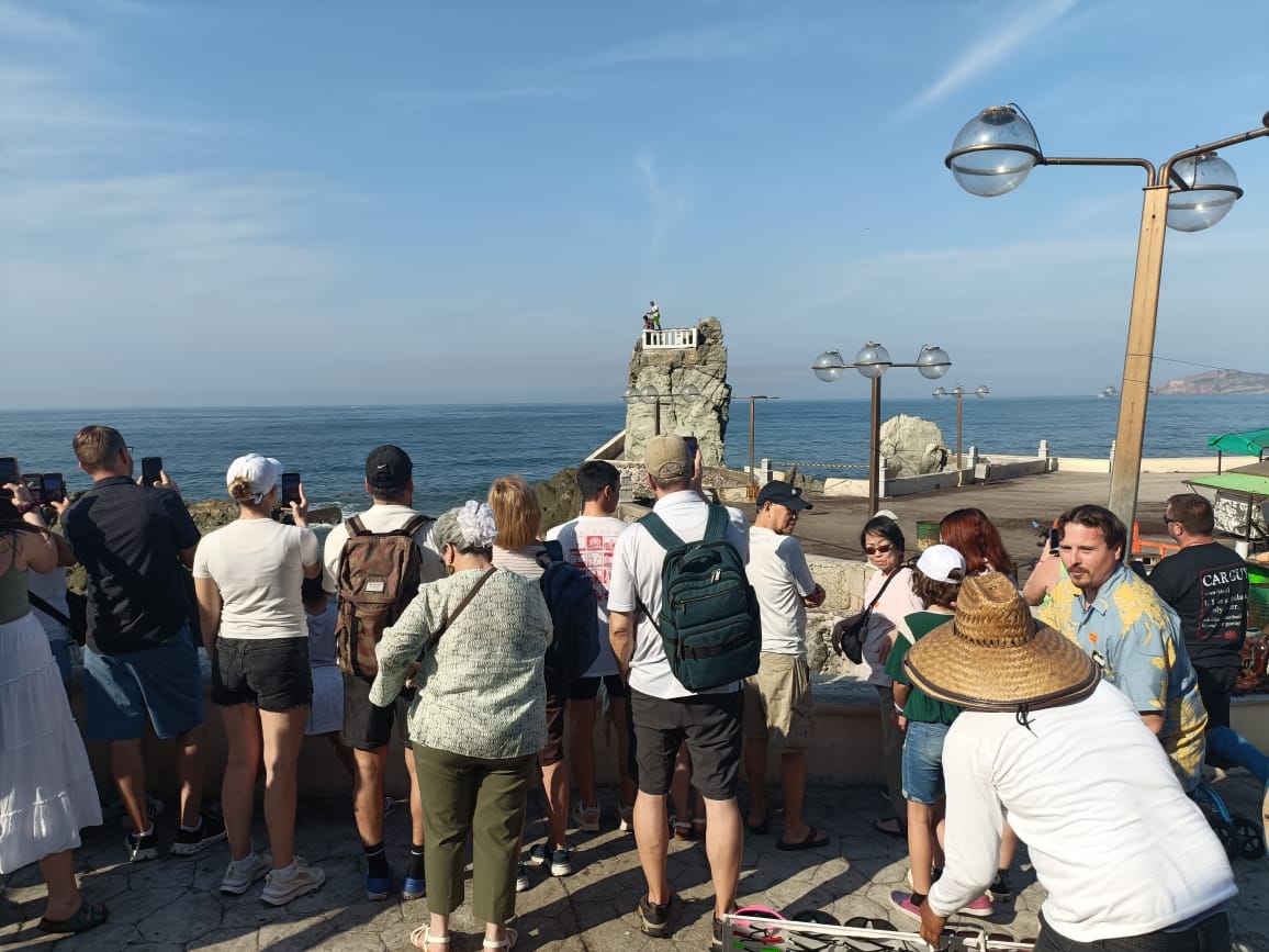 turistas en Mazatlán