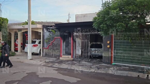 Atacan a balazos y queman otra vivienda en Santa Fe, al norte de Culiacán