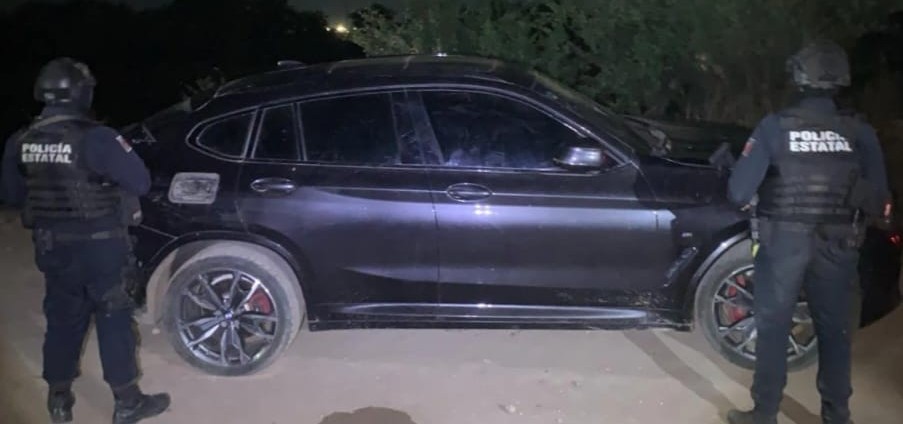 Vehículo asegurado en Navolato, Sin.