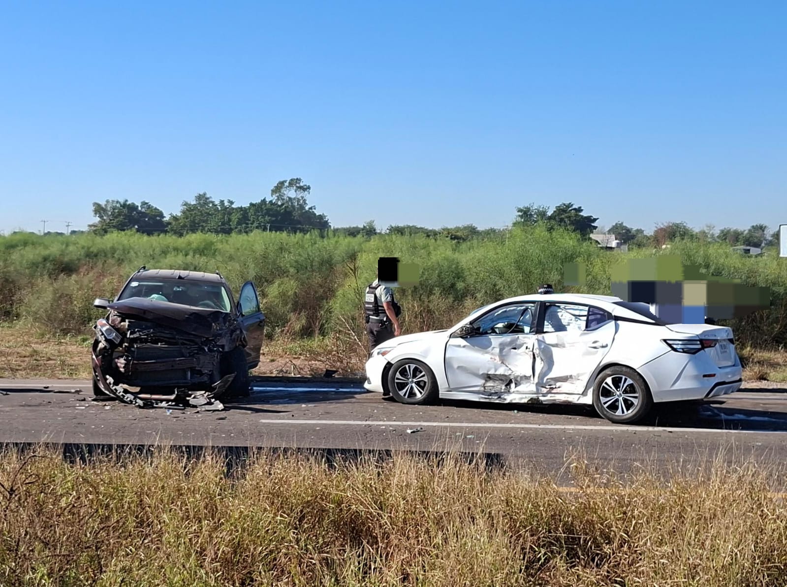 Seis personas lesionadas tras accidente en la México 15 y Flor Azul en Ahome