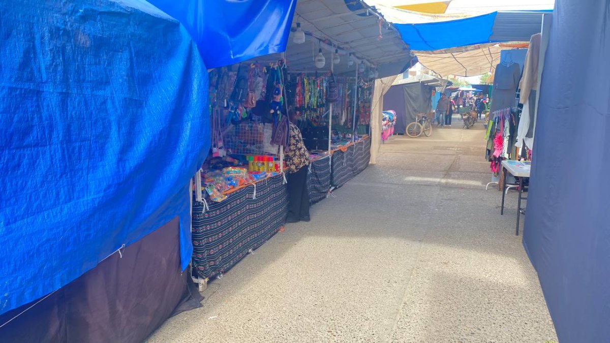 vendedores en la feria del rosario en guasave pasillos