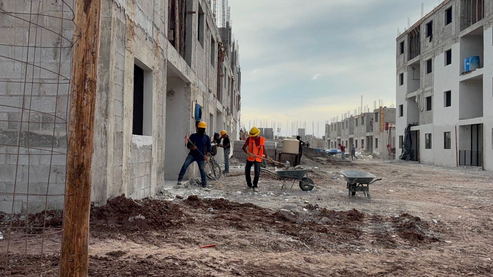 Construcción de Viviendas del Bienestar en Los Mochis, Sinaloa