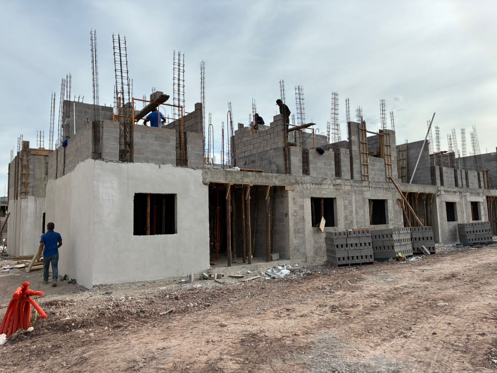 Construcción de Viviendas del Bienestar en Los Mochis, Sinaloa