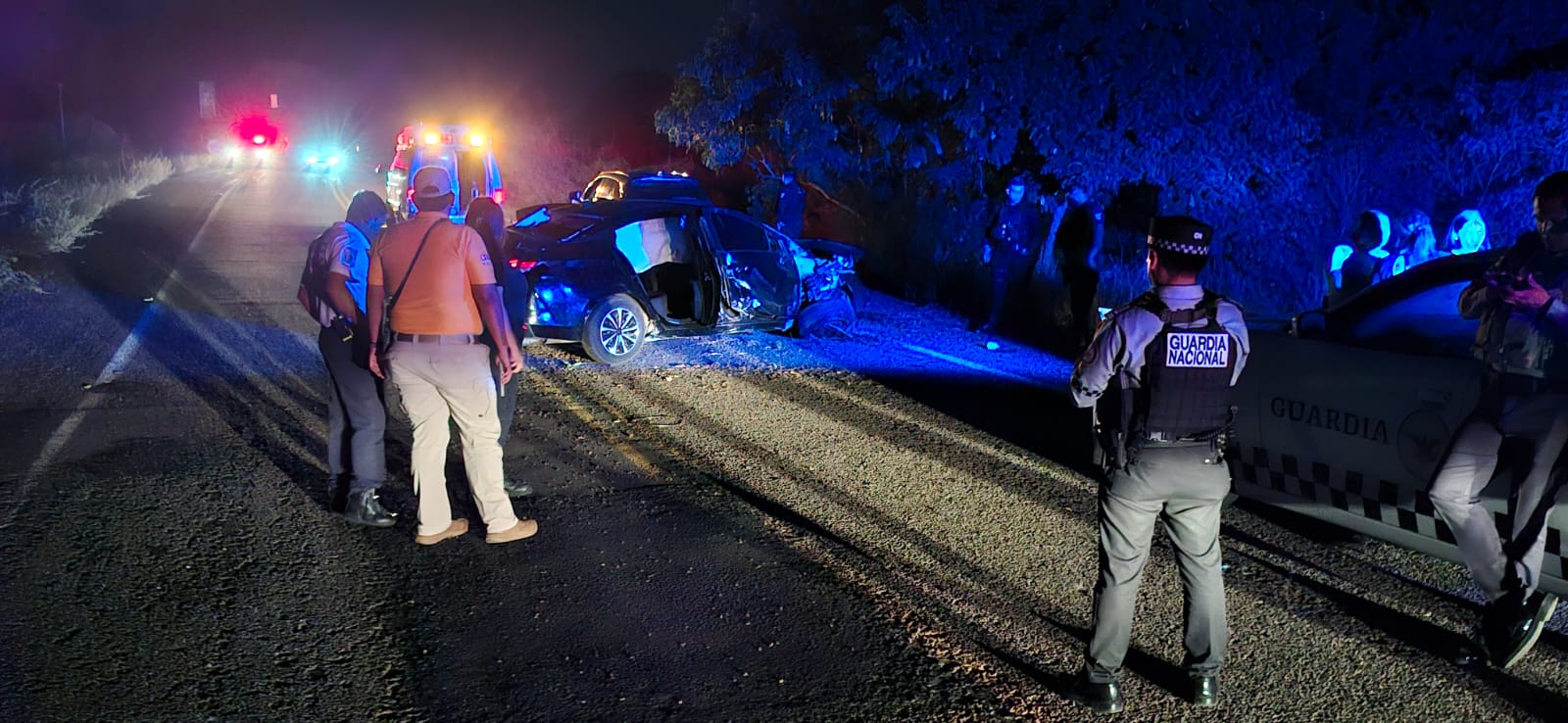 Volcadura en la carretera Habal-Cerritos, en Mazatlán