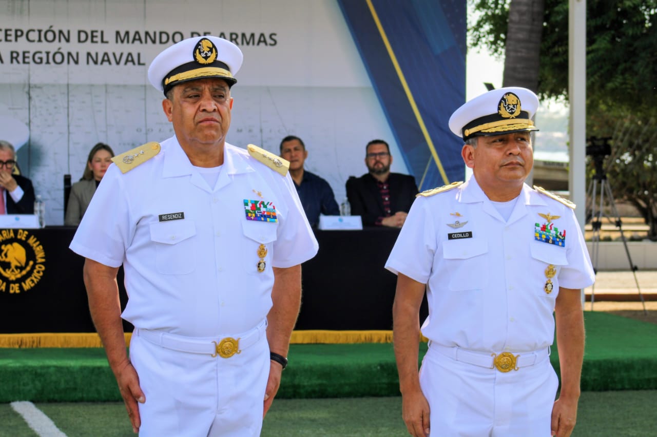 Deja José Reséndiz Sandoval la comandancia de la Cuarta Región Naval en Mazatlán