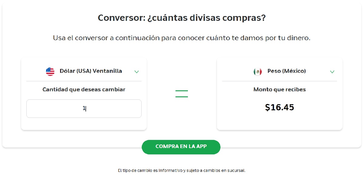 Dolar Banco Azteca 07 de enero