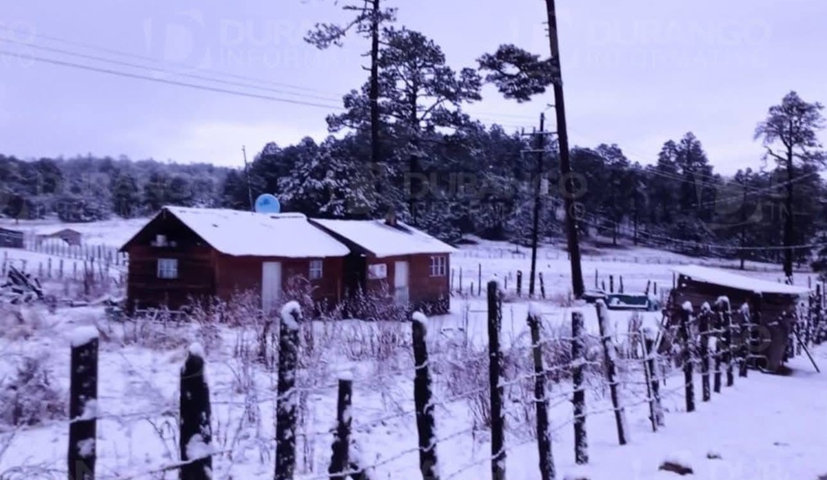 Nieve en municipio de Durango