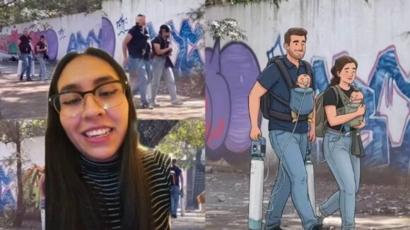 Pareja con bebés y tanques de oxígeno recibe apoyo tras viralizarse en CDMX