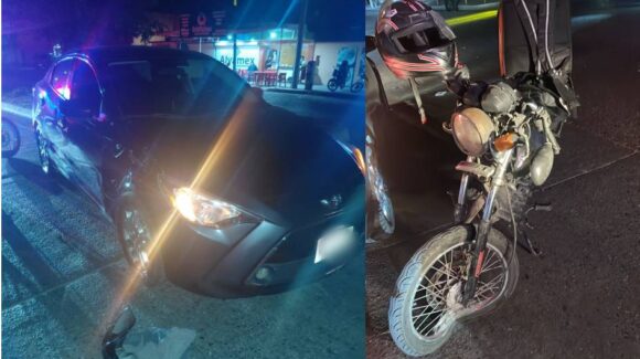 Repartidor resulta lesionado tras ser embestido por un vehículo en la López Mateos en Los Mochis, Sinaloa
