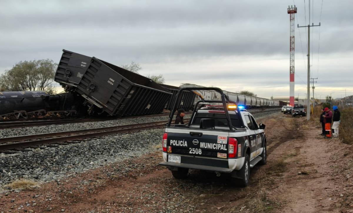 Se descarrila tren de carga en Nogales, Sonora