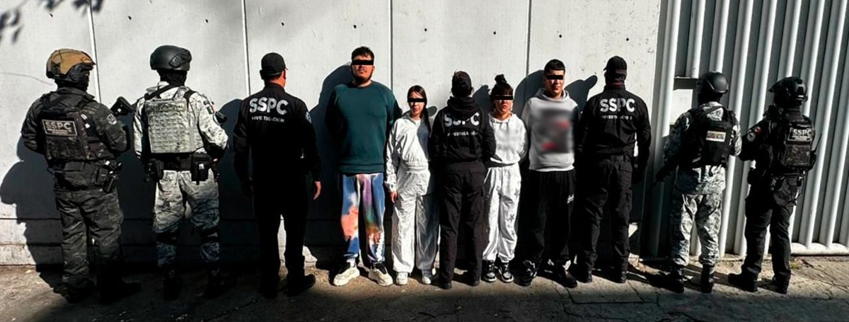 Seis detenidos ligados a organización transnacional en CDMX