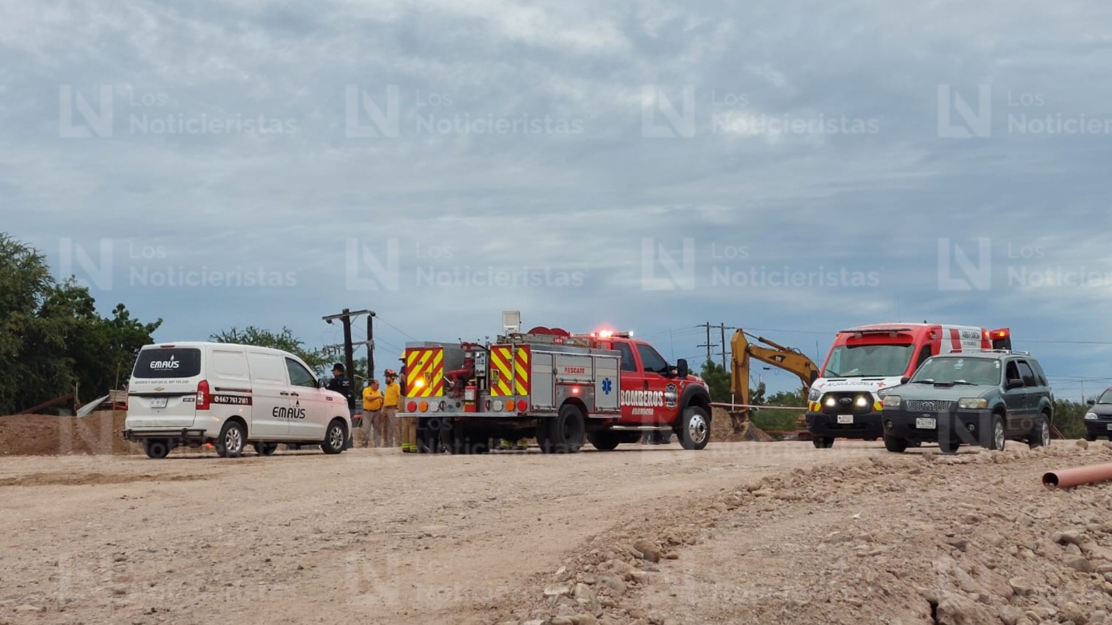 Muere trabajador y otro resulta herido tras derumbre en obra del nuevo Malecón, en Guamúchil