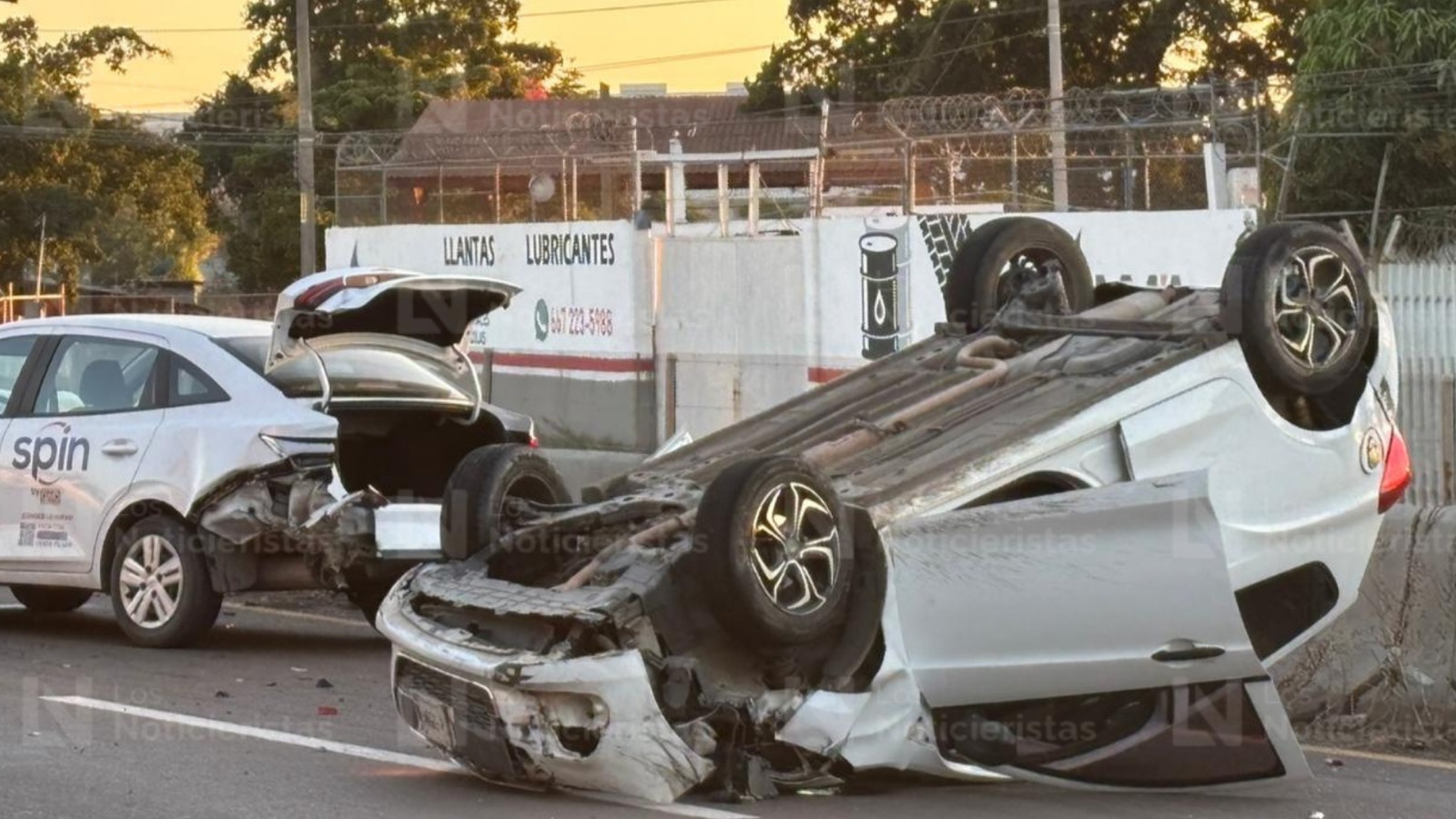 Accidente en la carretera Culiacán-Eldorado, en Sinaloa