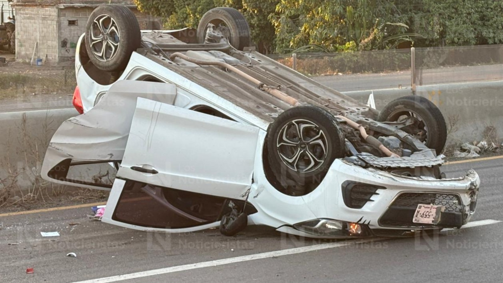 Accidente en la carretera Culiacán-Eldorado, en Sinaloa