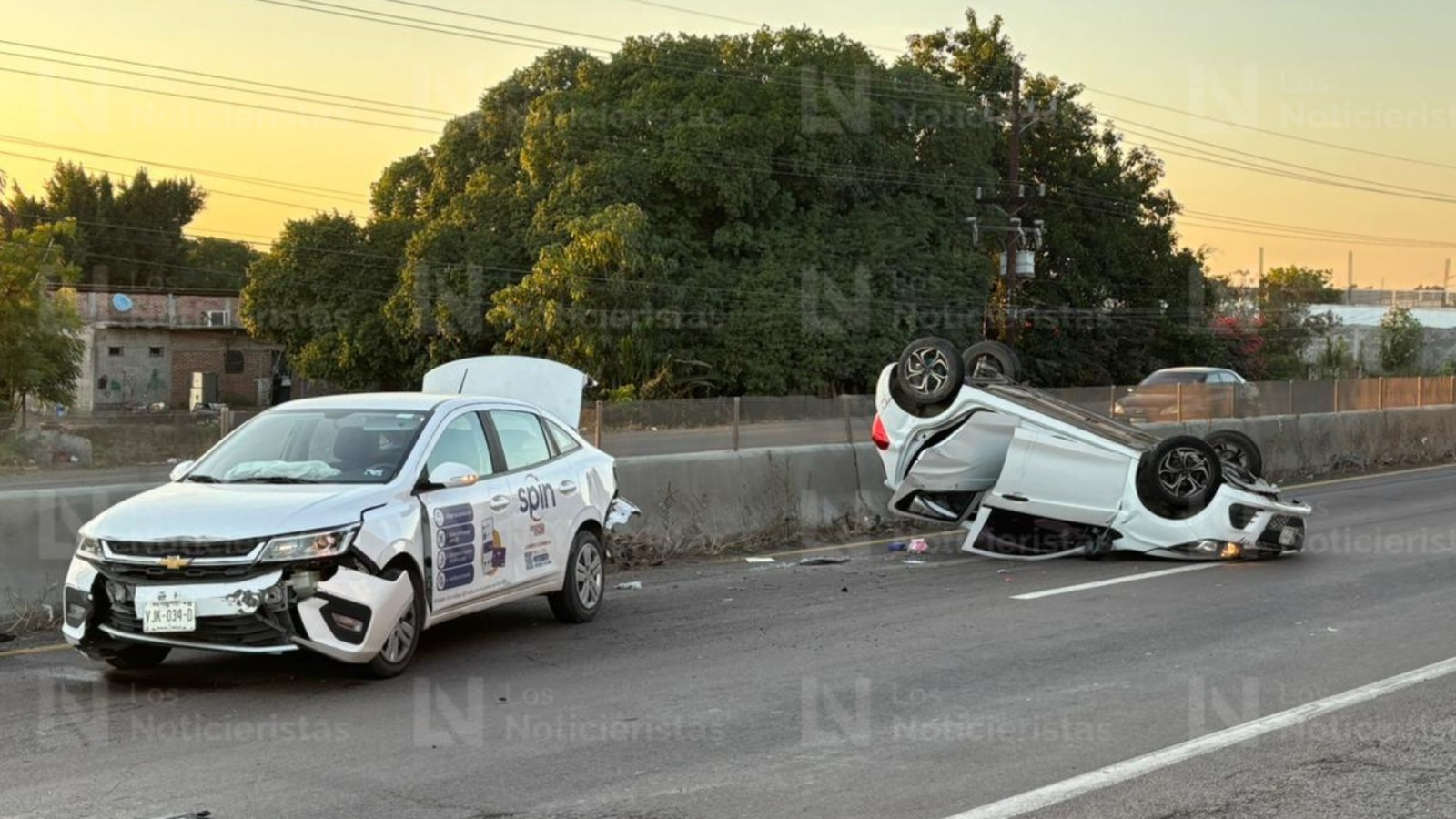 Accidente en la carretera Culiacán-Eldorado, en Sinaloa