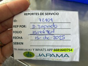 reporte de Japama