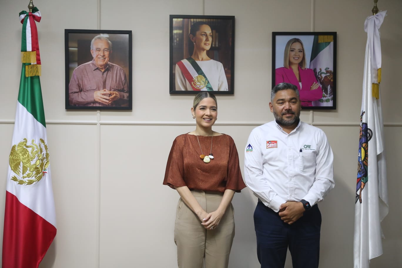 Alcaldesa de Mazatlán se reúne con superintendente de la CFE